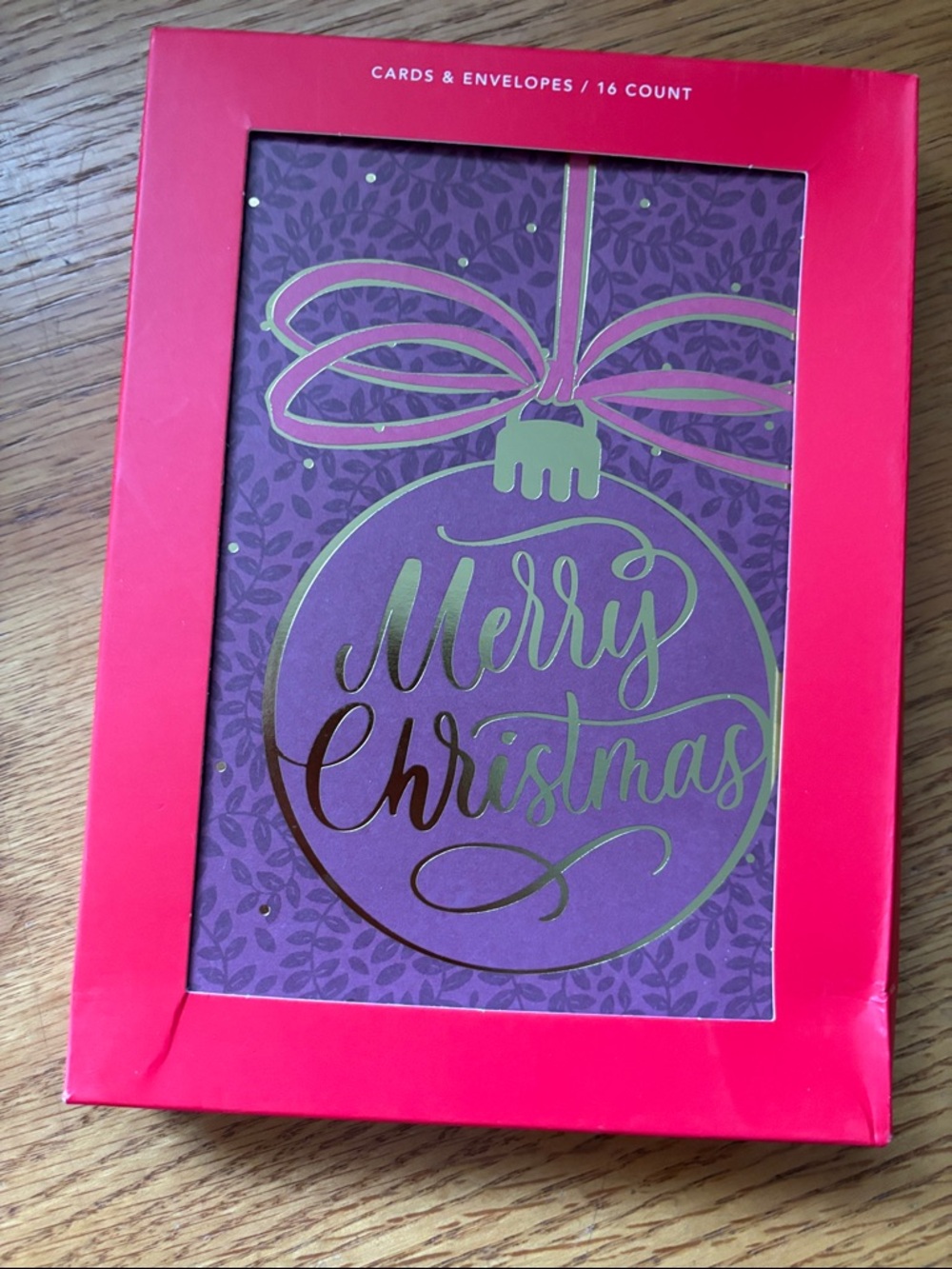 Roobee by Mara-Mi Christmas Cards Mauve / Gold